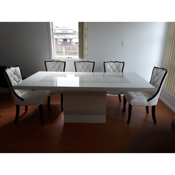 1.8m Marble dining table 