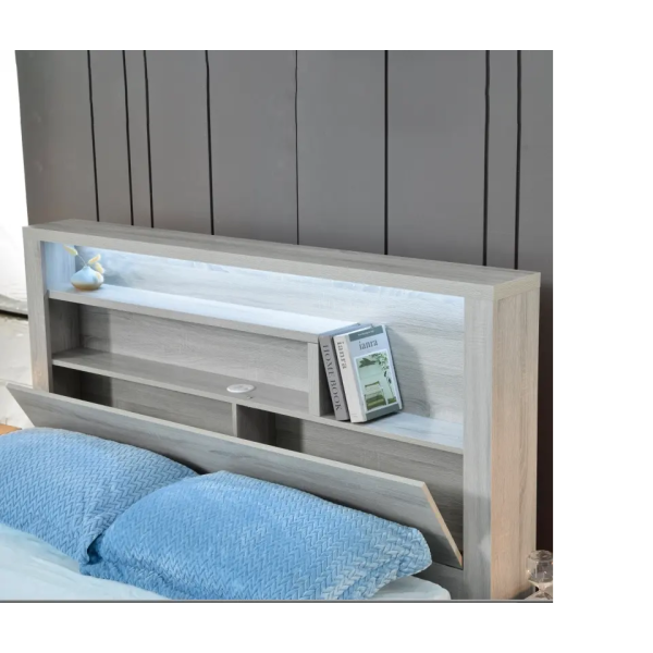 Gas Lift storage bed frame -Cement Grey 