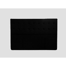BOSTON Black velvet headboard - King size 