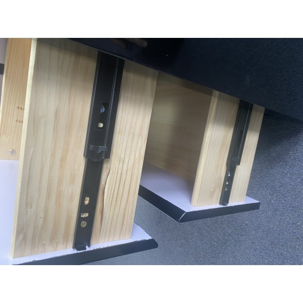 2 Drawers bedsie cabinet -gloss black 