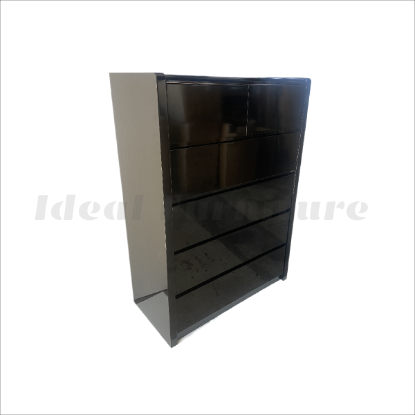 Tallboy drawers-gloss black 