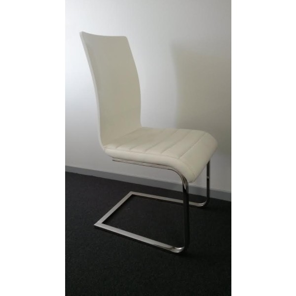 high gloss backrest dining chair