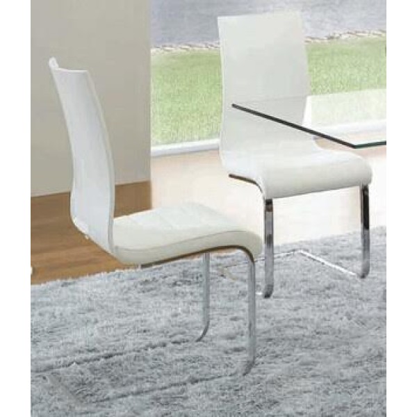 high gloss backrest dining chair